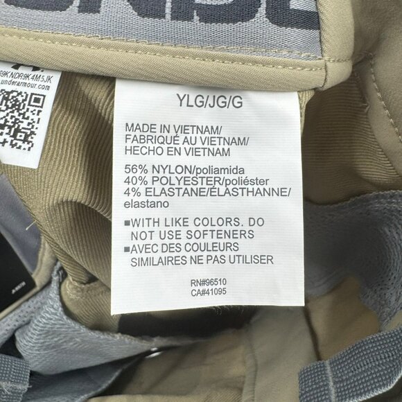 Under Armour Boys Khaki Chino Shorts Youth Large YLG Durable & Comfortable - Picture 5 of 6